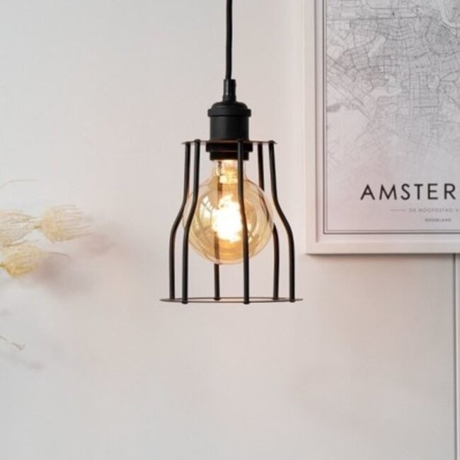 Black pendant lamp Diego