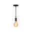 Modern pendant light cord - glossy black