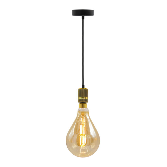 Industrial pendant light cord - gold
