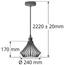 Kiki pendant light incl. bulb 4.5W to 12W, clear glass, 2700K, Ø60 and Ø70