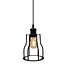 Pendant lamp Diego with 2.5–10W bulb, amber, 2000K, G60