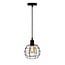 Pendant light Hugo, bulb included, 2.5W to 10W, Amber glass, 2000K, Ø60