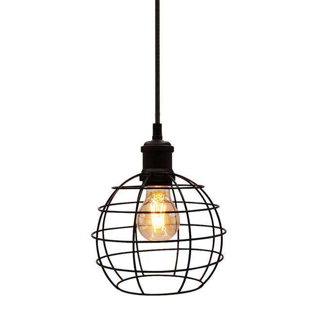 Pendant lamp Hugo with 2.5–10W bulb, amber, 2000K, A60