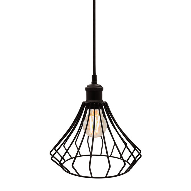Pendant lamp Kiki with 2.5–10W bulb, amber, 2000K, A60