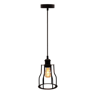 Diego pendant lamp incl. 5W spiral bulb, Amber glass, 1800K, Ø60