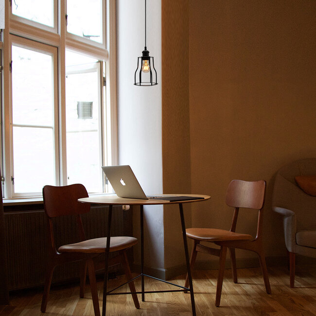 Diego pendant lamp incl. 5W spiral bulb, Amber glass, 1800K, Ø60