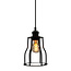 Diego pendant lamp incl. 5W spiral bulb, Amber glass, 1800K, Ø60