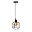 Pendant light Hugo incl. 5W spiral bulb, amber glass, 1800K (extra warm white), Ø60
