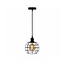 Pendant lamp Hugo with 5W spiral bulb, amber, 1800K, G95