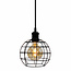 Hugo pendant lamp incl. 5W spiral bulb, Amber glass, 1800K, Ø95