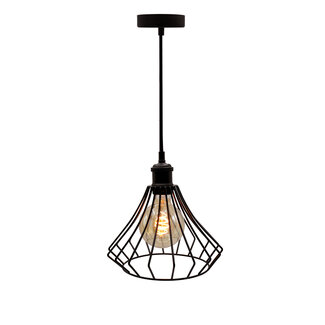 Kiki pendant lamp incl. 5W spiral bulb, Amber glass, 1800K, Ø95