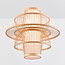 Rustic pendant lamp in layered bamboo - Kyoto