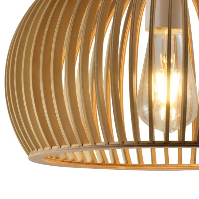 Rural natural wood hanging lamp - Jakarta