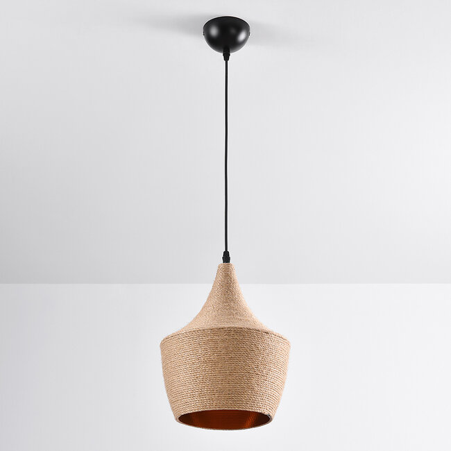 Rural Hanging Lamp with Rope - Laos