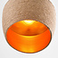 pendant light Laos with rope - natural and gold