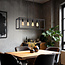 4-light industrial pendant lamp Zagreb, black cage