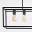 4-light industrial pendant lamp Zagreb, black cage