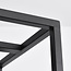 4-light industrial pendant lamp Zagreb, black cage