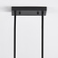 4-light industrial pendant lamp Zagreb, black cage
