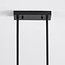 7-light industrial pendant lamp Zagreb, black cage