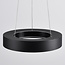 Modern hanging lamp in black metal - Roundy