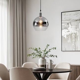Designer pendant light London - smoked glass