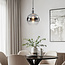 Design pendant lamp with smoked glass - London