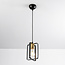 Industrial hanging lamp black with gold - Pisa