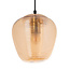 Designer pendant light Cairo - amber glass