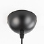 Modern round pendant lamp in black with gold 35cm - Goldy