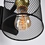 Industrial wall lamp black with gold - Sevilla