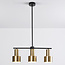 Modern 3-light pendant lamp Rome in gold