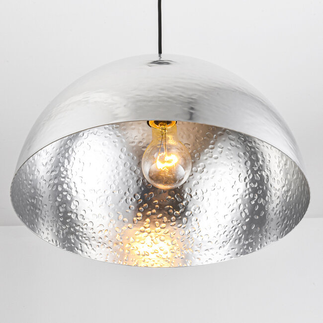 Designer pendant light Luna - aluminium