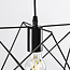 Industrial pendant lamp Star in black metal