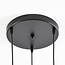 Industrial pendant lamp in black metal 3-light - Star