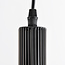 Sofia industrial pendant lamp in black metal