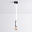 Designer pendant light Vienna - white concrete and rose gold