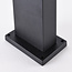 Black freestanding solar outdoor light with sensor Paulo, 50 cm