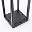 Black freestanding outdoor light with solar power and sensor – Marcello