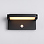 Adjustable wall lamp Berlin with sensor - black