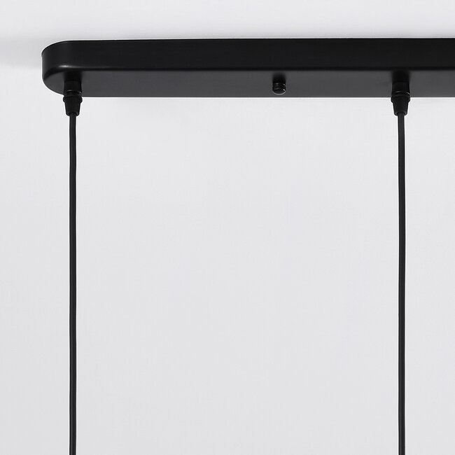 Industrial 3-light ceiling spotlight Helsinki in black and gold