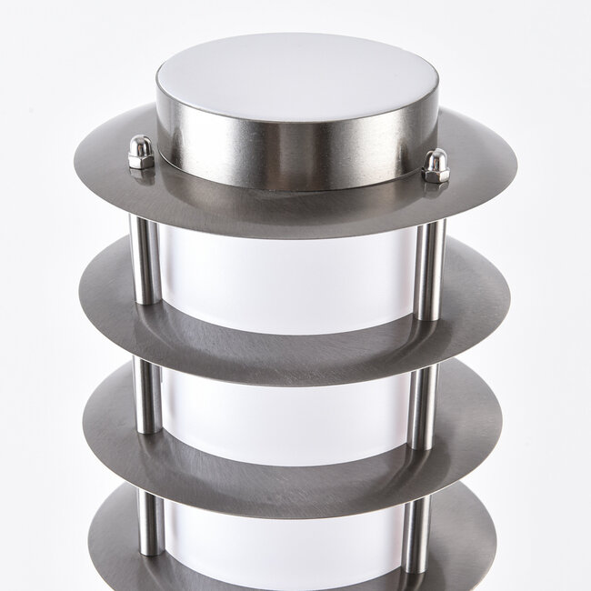 Stainless steel floor lamp Silvio, 50 cm