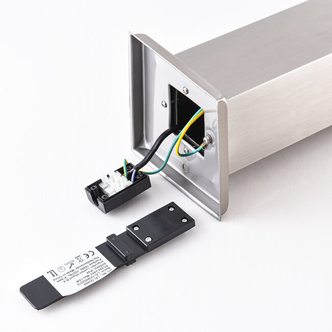 Outdoor floor lamp stainless steel Luigi, 80 cm