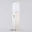 Stainless steel outdoor floor lamp Leopoldo with sensor - 45 cm