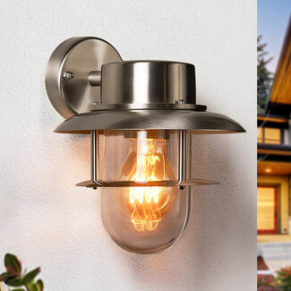 Stainless steel rural wall lamp - Fabio