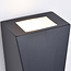 Modern stainless steel wall lamp black - Luisa