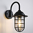 Wall lamp rural Claudia - black
