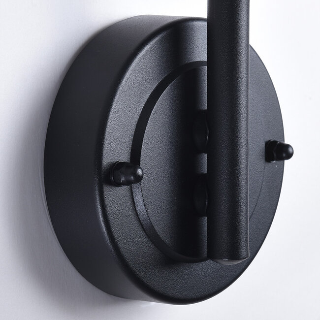 Wall lamp rural Claudia - black