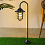 Rustic outdoor floor lamp Dave - black