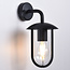 Stainless steel country house lamp Davide - black